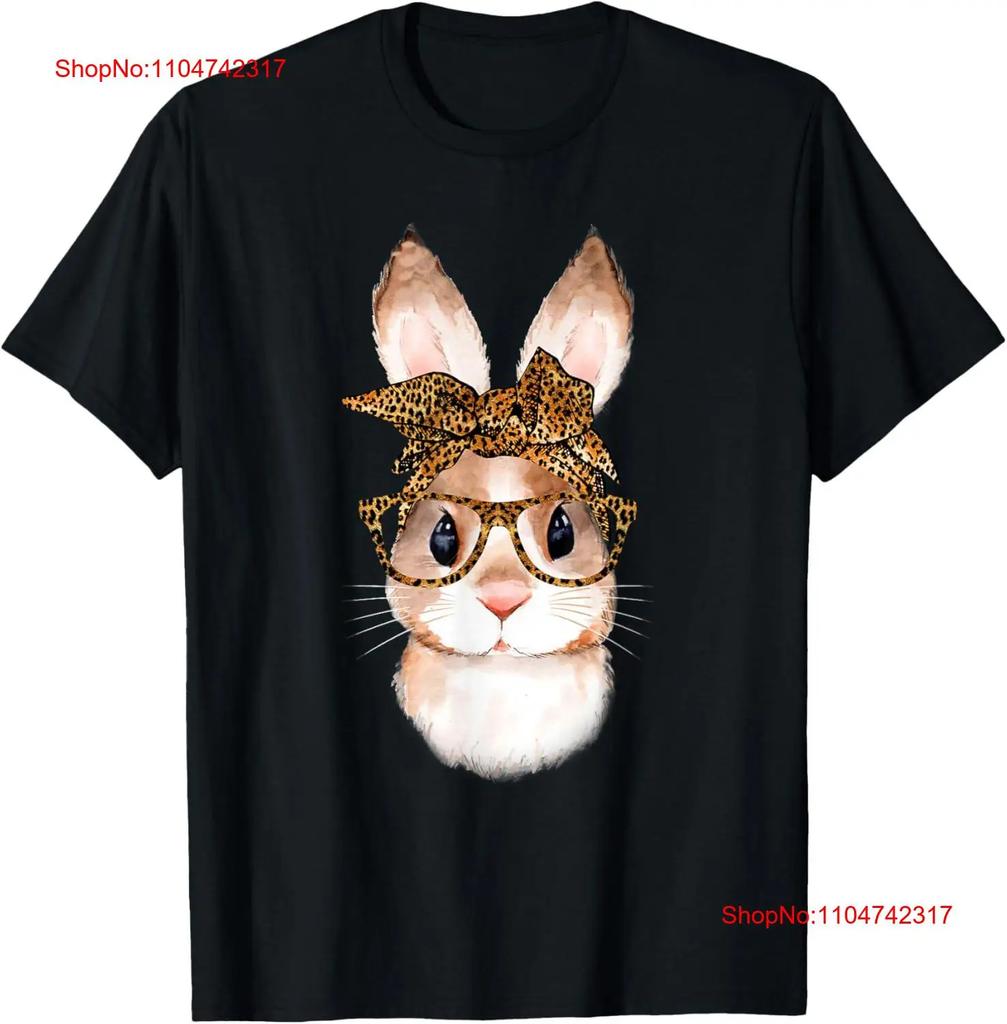 Cute Easter Bunny Mom Leopard Year of the Rabbit T Shirt vintage Washed fashion Casual Stretched Stylish Slightly Unisex