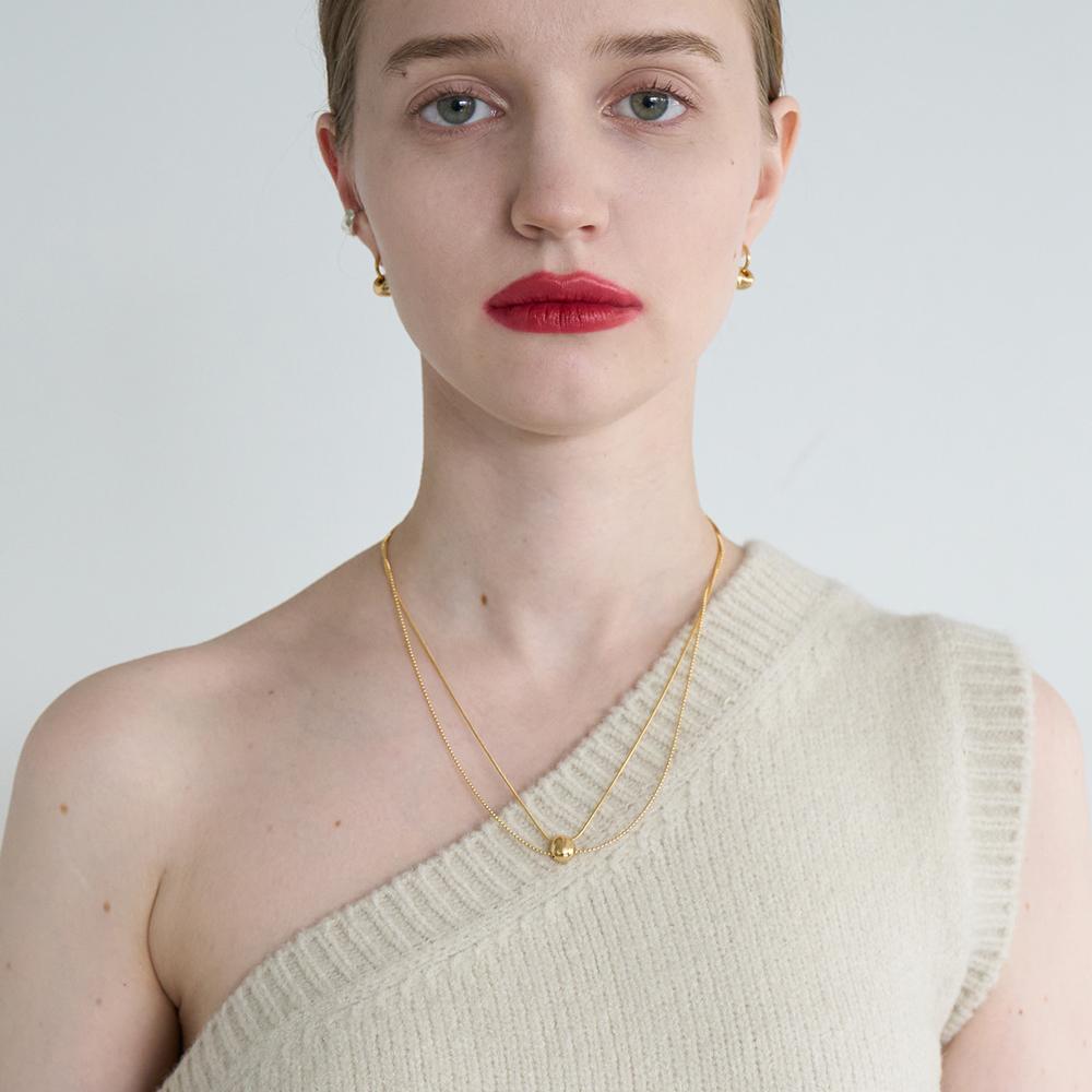 Still Instant Round Hole & Forms - Necklace 07 (2Colors)