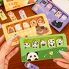 Cute Cartoon Animal Sticky Notes Set High-Aesthetic Reusable Stick Classification Labels Student Study Desk Stationery Thumb Not