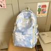 Tie-Dye Print Backpack Boys Girls Schoolbag Large Capacity Backpack