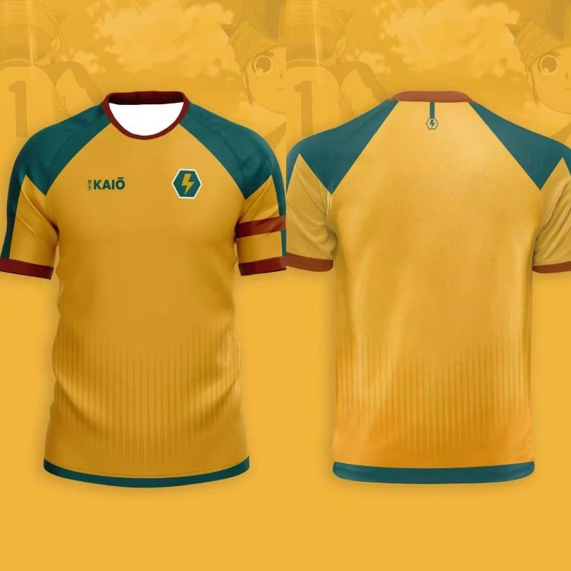 Maglia Anime Calcio Inama Eleven Stampa 3D Congiunta T-shirt Uomo Donna Moda Oversize Manica Corta Top Magliette Abbigliamento Moto