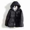 White Goose Down Jacket Women's Winter New Short Thick Bread Clothing Waist.