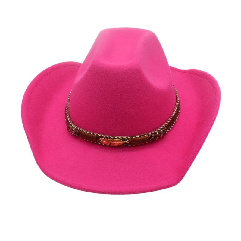Vier Jahreszeiten Herren- und Damen Premium Zylinder Ethnisch Britischer Stil Western Cowboyhut
