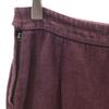 HERMES Made in Italy Linen Wide pants 34 Bordeaux Women Used