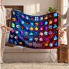 Blox Fruits Personalized Flannel Blanket, Custom Printed Text Name, Warm Soft Blanket For Couch Bed
