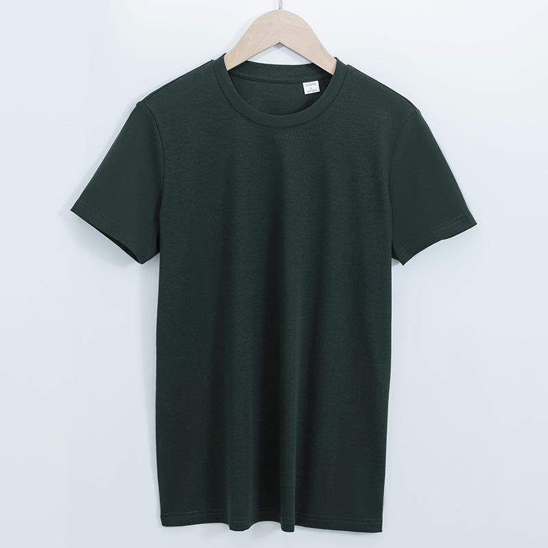 2026 High-Quality Double-Sided Liquid Ammonia Mercerized Cotton T-Shirt for Women, Summer Pure Cotton Versatile Round Neck Short Sleeve