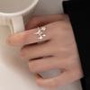 Ladies Adjustable Zircon Star Open Rings Jewelry