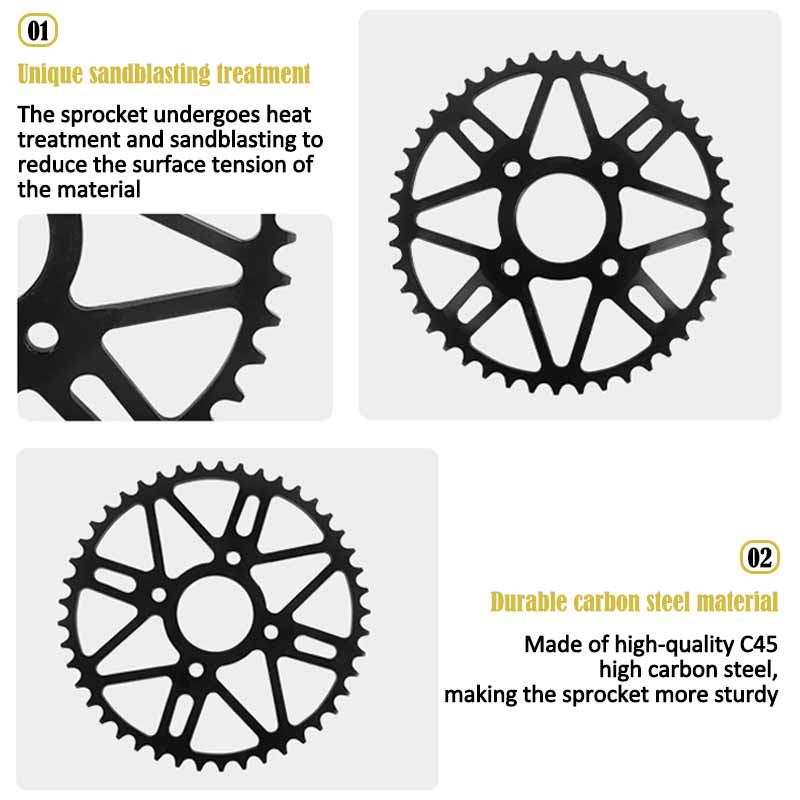 Motorcycle Rear Sprocket Gear 520 45T 47T 49T for KAYO K1 K2 T2520-45T Off-RoadRacing HePbak156 Electric Dirt Bike
