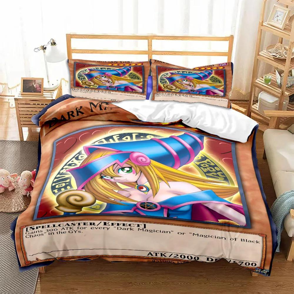 Animation Game King Card Duvet Set Cartoon Printing Bedding Set Three-Piece Set