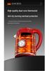 German Retro Electric Kettle with Anti-Scald Design, Constant Temperature Control, and Built-In Thermometer