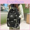 Nylon Girls Backpack With Sweet Bowknot Design And Waterproof Features For School Use