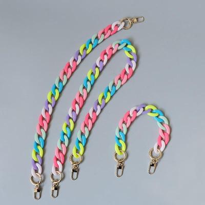 New Fashion Woman Bag Accessory Detachable Part Chain Female Candy Resin Cute Strap Women Acrylic Shoulder Phone Handle Chains