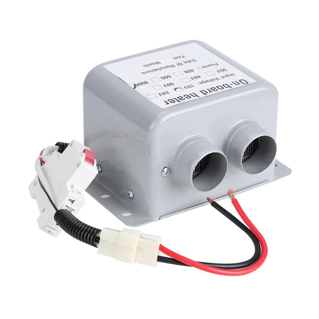12V 800W Car Heater Windshield Glass Defroster Mist Eliminate 2 Air Outlet 5s Fast Heating for Car Lorry Truck Parking Heater