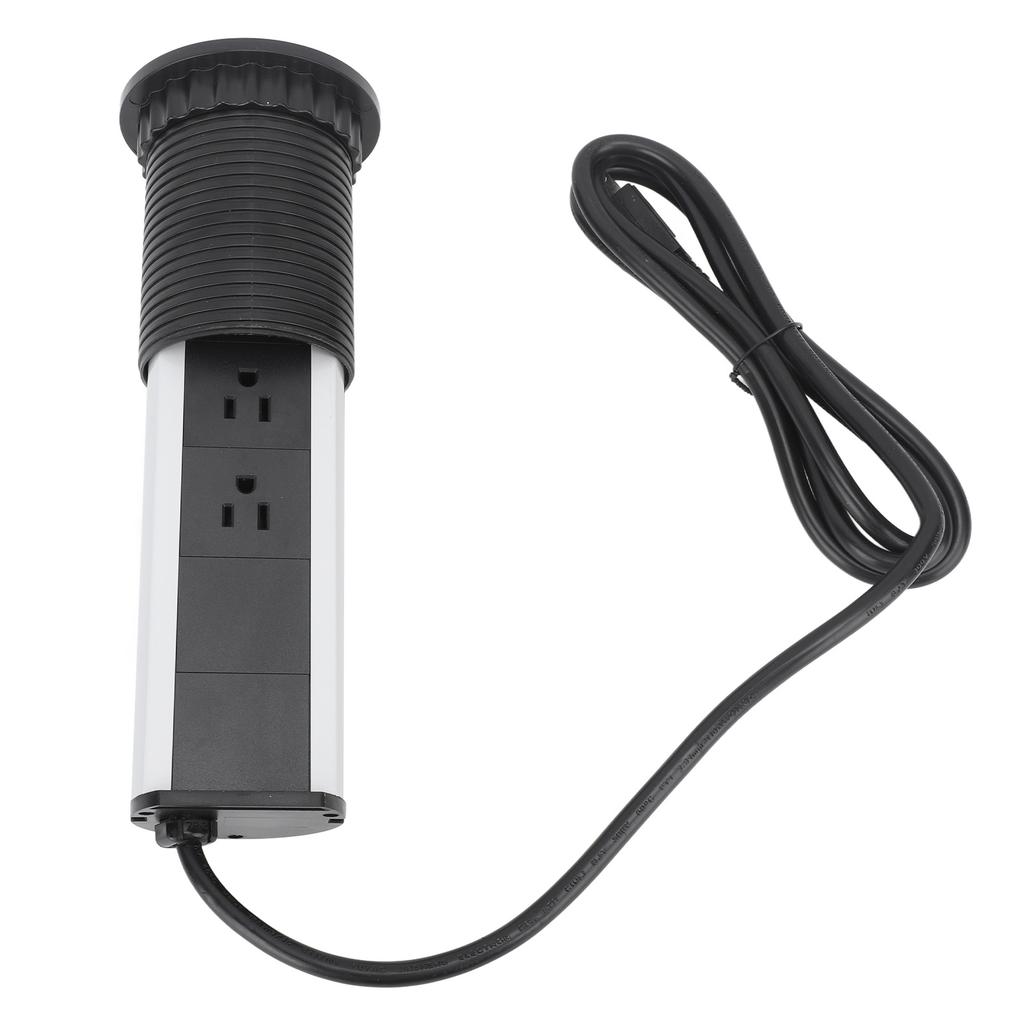 Pop Up Outlet Socket Recessed with 2 USB 3 Outlets Surge Protection Pop Out Outlet Station   for