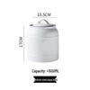 Ceramic White Sugar Jar: Large, Sealed Storage for Milk Powder, Tea, Grains, and Snacks