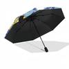 1pc Outdoor Umbrella with BT21 Characters - Automatic Opening/Closing, Portable 3-Fold Design, 8-Bone Iron Frame, Perfect Gift for Fans, Traveler