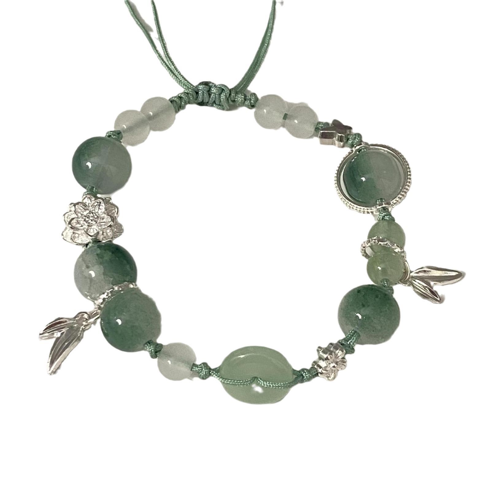 

New Chinese beaded weaving adjustable bracelet women s niche design antique cool high-end versatile bracelet jewelry