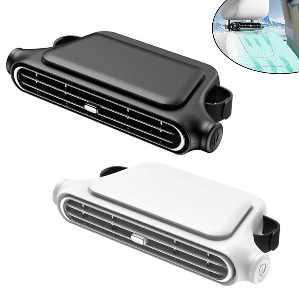 

Вентилятор для охлаждения автомобильного сиденья, USB-зарядка, автоматическое охлаждение воздуха, регулируемая скорость, маленькие вентиляторы для салона, Conditi G5E8 Black-1set