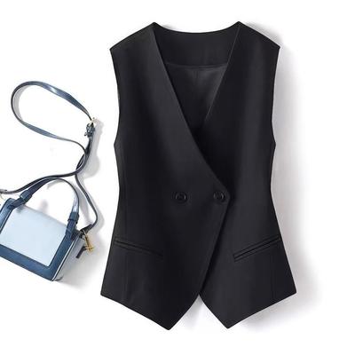 Elegante Gilet da Donna Slim Fit per Abito Primavera Autunno Gilet Corto Capospalla alla Moda Moda