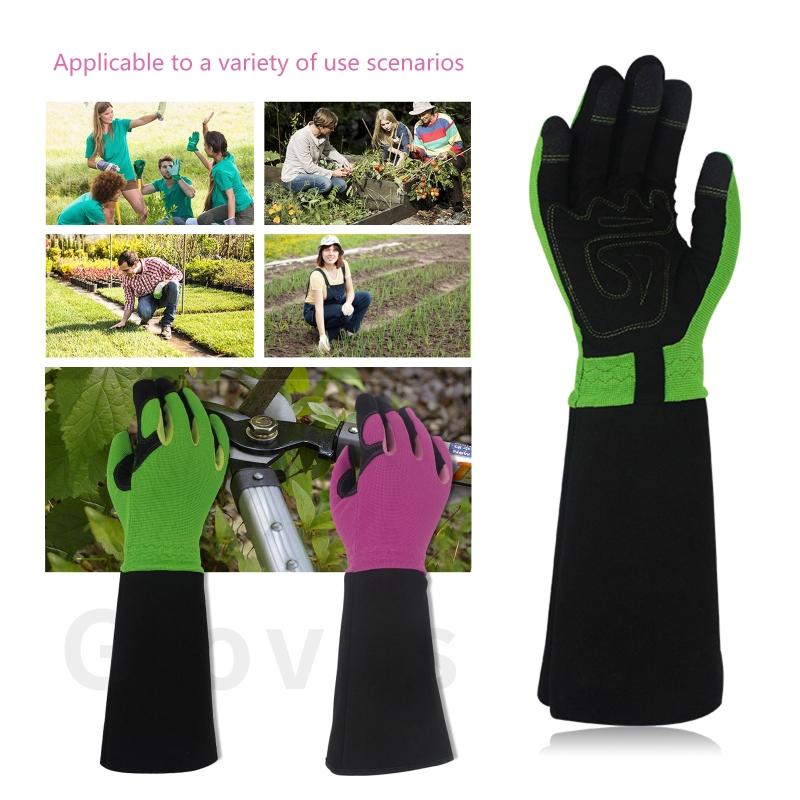 Rose Pruning Gloves for Men & Women Long Thorn Proof Gardening Gloves Breathable Leather Gauntlet- Best Garden Gifts