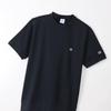 Champion Basic Short Sleeve Crew Neck Size with Fleece Lining and Logo Men's Sweatshirt, Navy, 2XL, C3-Z020, One-Point