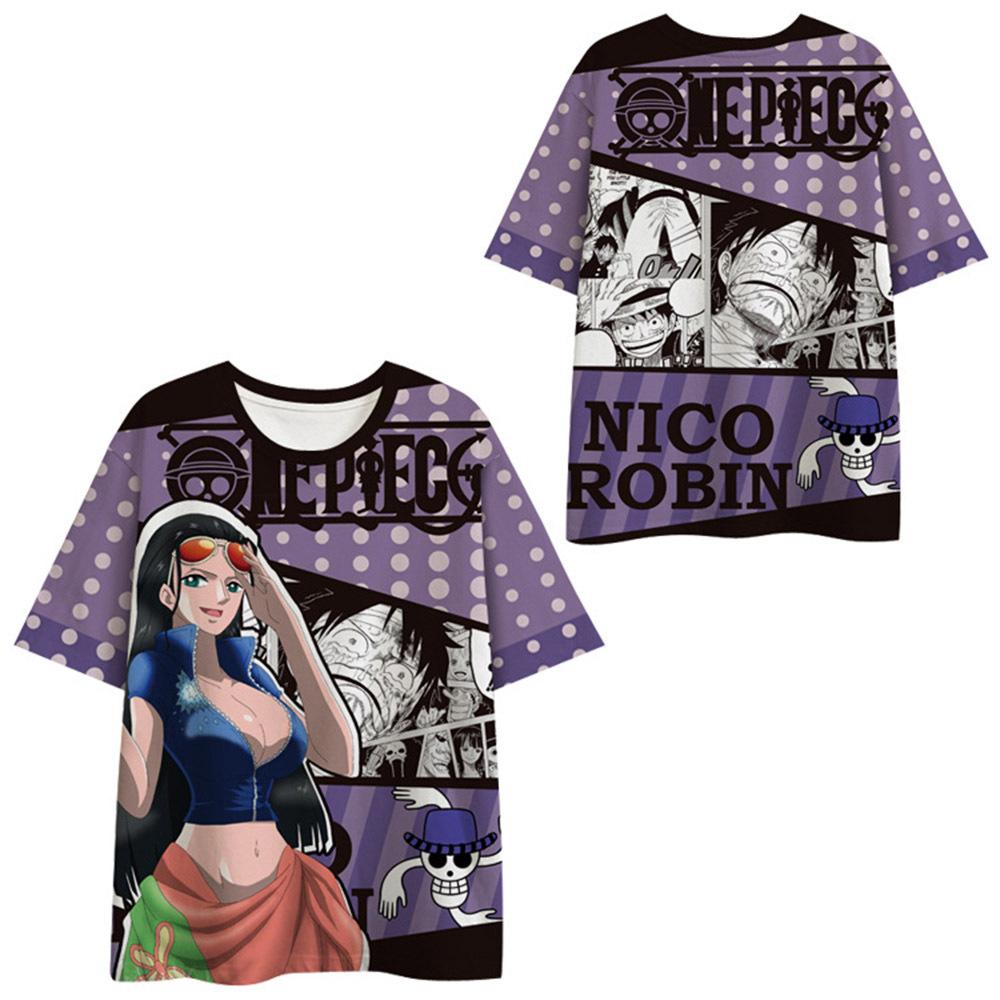 13 Colors ONE PIECE T Shirt for Men Women Summer Clothing Fitness O Neck Anime Man T-shirt for Male Oversized New Men T-shirts Tops