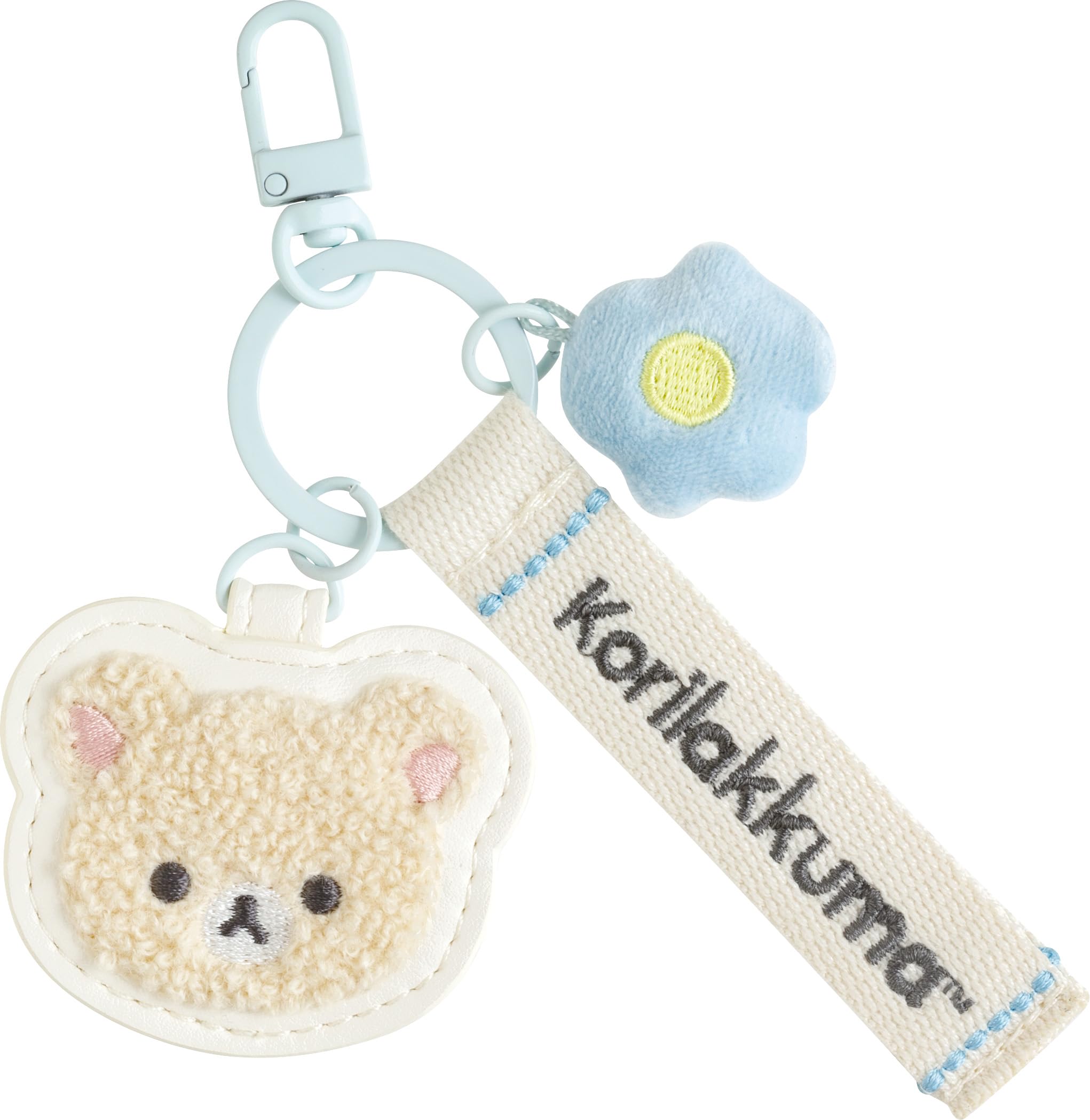 Rilakkuma Patch Keychain Korilakkuma AB32202 San-X