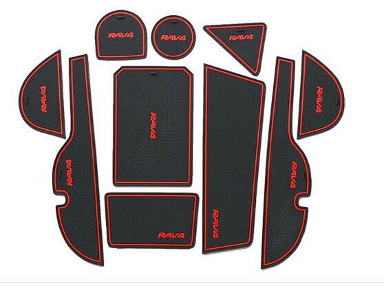 

car sticker For TOYOTA RAV 4 2014 RAV 4 car interior accessories car cup non-slip mat styling rubber