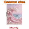 Pearl Wave DIY Diamond Art Kits 15.7x19.6inch Gem Art Diamond Painting Kits Without Frame for Adults Gift Idea Home Wall Decor