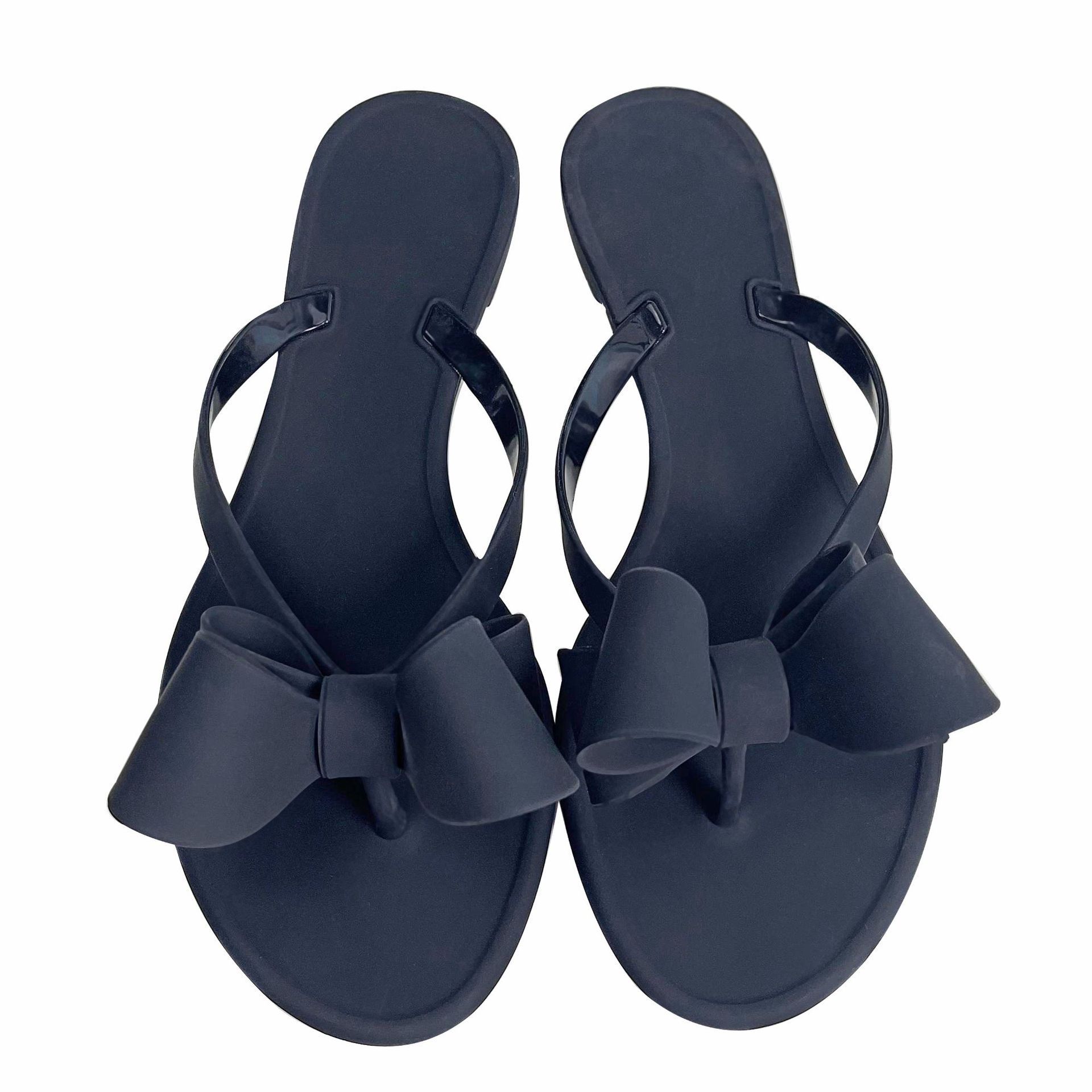 

Y2 Jelly Butterfly Pvc Sandals Women S Flat Shoes Women S Affordable Fashion Plastic Summer 36 чорний