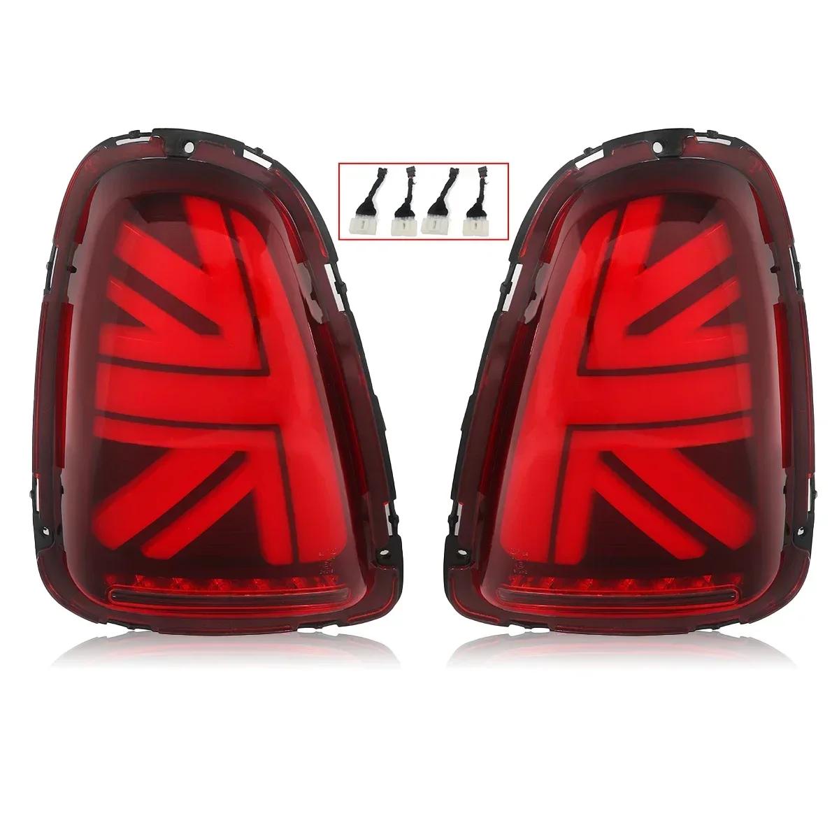 

For Mini Cooper R56 R57 R58 R59 2007-2013 LED Tail Lights Red Lens with Sequential Turn Signal Function Dynamic Signal