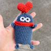 Hand-Crocheted Car Key Fob Cover, Big Mouth Key Protector, Cute Yarn Keychain for Car Keys, Unique Handmade Gift Car Key Cases