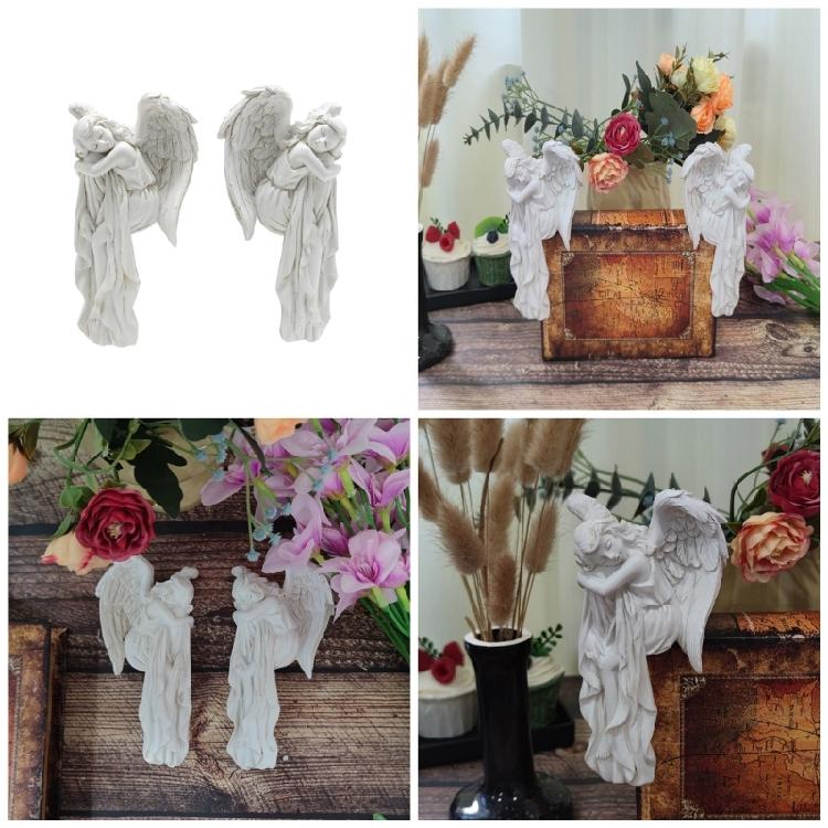 Creative Resin Angelic Figurine European Hanging Door Frames Enhances Space Decoration for Homeowner and Designers