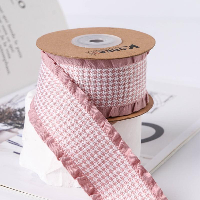 Factory Multicolour Ruffled Polyester Ribbon for Gift Box Packing
