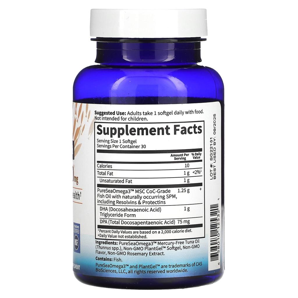 Dr. Formulated, Dha with Dpa, Citrus Flavor, 1,000Mg, 30 Softgels