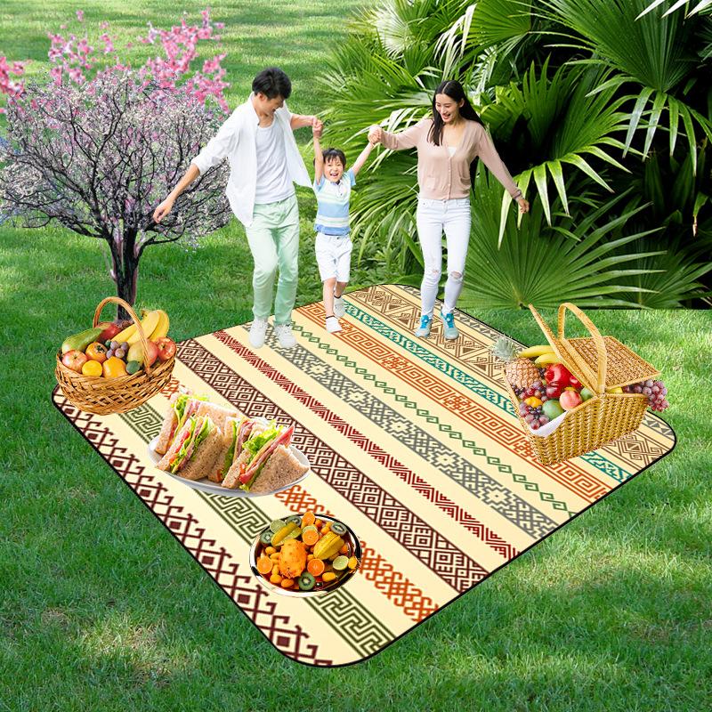 Picnic Blankets Extra Large, Waterproof Foldable Outdoor Beach Blanket,3-Layer Picnic Mat for Camping, Hiking, Travel, Park, Concerts