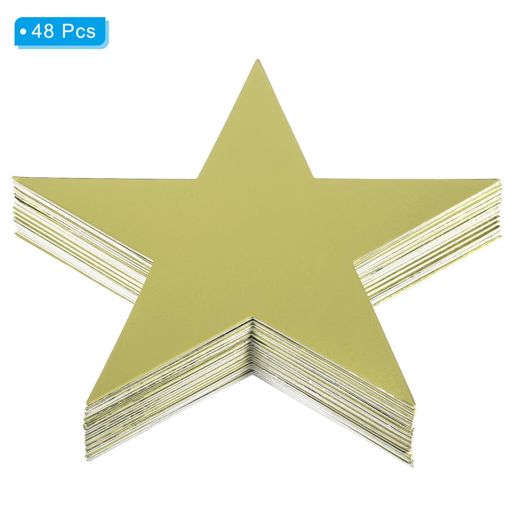 Cutouts Double Printed Paper Glitter Star Confetti Cutouts Cardboard Stars for Bulletin Board Classroom Party 48/60/150pcs