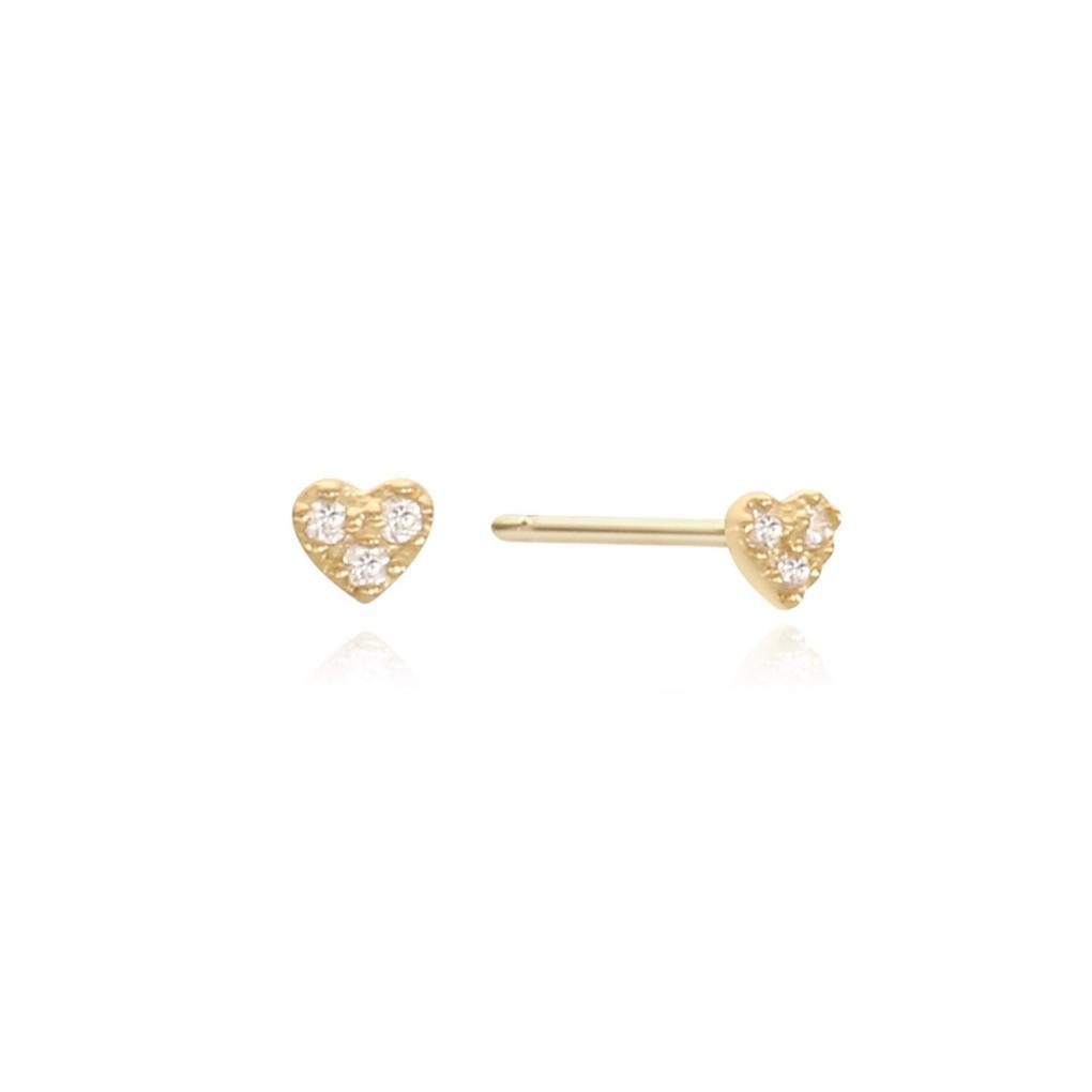 LLOYD Small Heart 14k Gold Earrings LPFM2006G