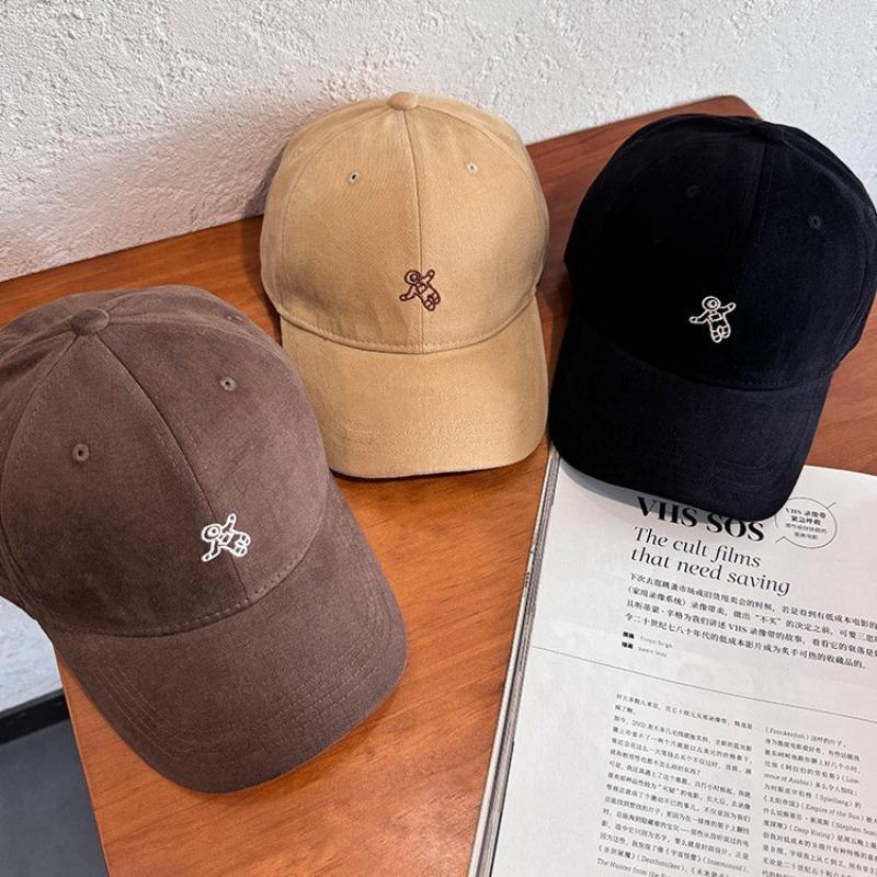 Astronaut baseball cap women's spring summer cute sunshade wide brim hard top showing face small cap casual versatile hat
