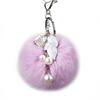 Rabbit Delightful Fur Keychain For Women Awesome Gift Idea With Beautiful Color Available Options