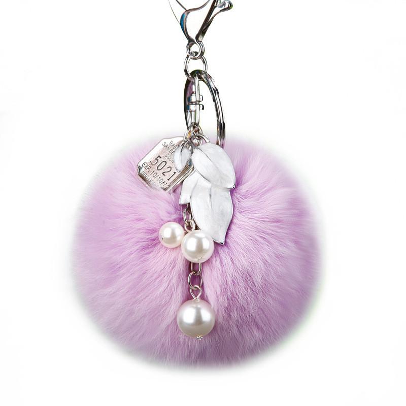Rabbit Delightful Fur Keychain For Women Awesome Gift Idea With Beautiful Color Available Options