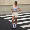 Simple Casual Belted Mid-waist Shorts and Pants Women's Spring and Summer Independent Station