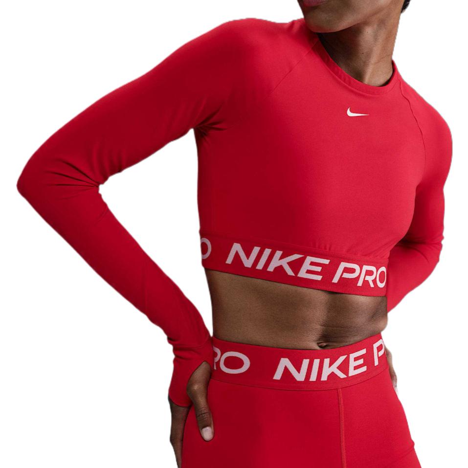 Nike Pro Women s Dri-FIT Cropped Long-Sleeve Top FV5484-657 S