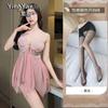 Sex Underwear Seduction Thin Lace Suspenders Sexy Steel Tray Gathering Nightgown Uniform Suit