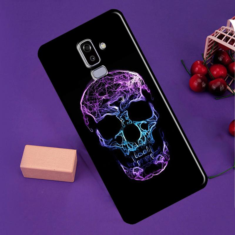 Cool Spooky Skull Face Phone Case For Samsung Galaxy J3 J5 J7 2017 J1 A5 A3 2016 J8 J4 J6 Plus A6 A8 A7 A9 2018