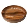 Acacia Wood Divided Serving Plate