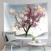 Mountain Fuji Japan Tapestry Cherry Sakura Blossom Temple Tapestry Wall Hanging Decor Tapestries Bedroom Home Living Room Dorm