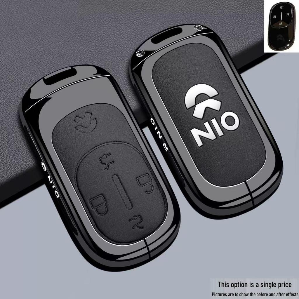 Capa de Chave Compatível para Nio ES8, Novo ET5, ET7, ET9, EC6, ES6, EC7, ES7 - Concha de Fivela de Bolsa de Carro.