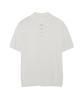 IRONYPORNO WHITELINE 86-Iro354 Multi-Stripe Snap Collar Short Sleeve Knit White