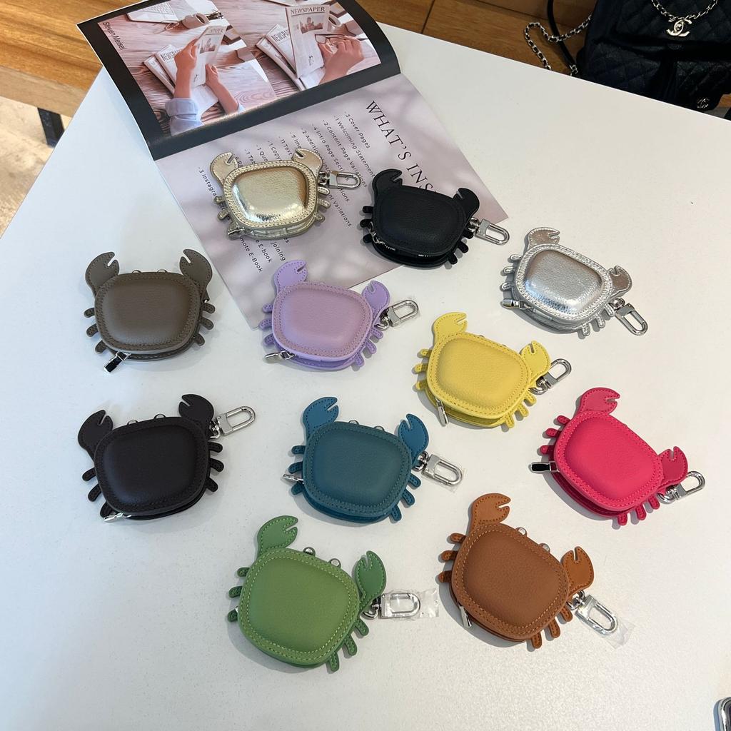 Handmade original crab bag pendant wireless bluetooth headset bag keychain change bag mouth red envelope car hanging